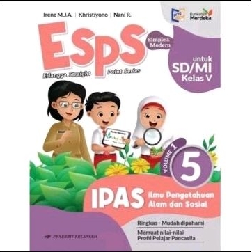 esps ipas kelas 5 volume 1 penerbit Erlangga kurikulum merdeka