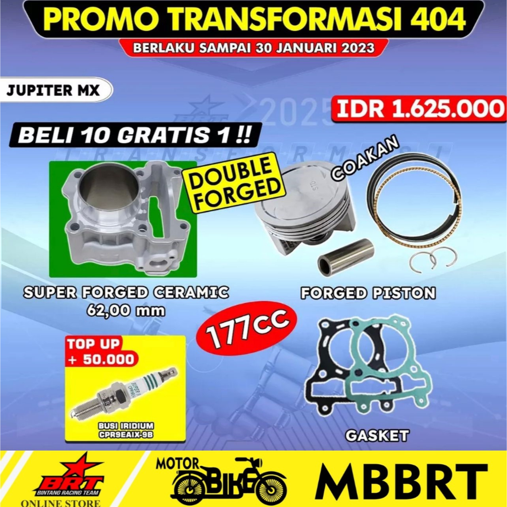 BLOK BRT CERAMIC JUPITER MX VIXION MX KING NVL NVA R15 XABRE KERAMIK 57 62MM