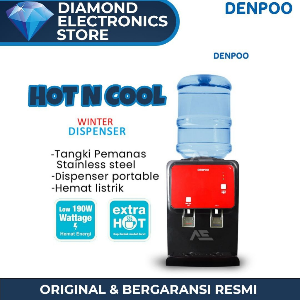 DISPENSER PORTABLE HOT & COLD DENPOO WINTER - DISPENSER PANAS DINGIN