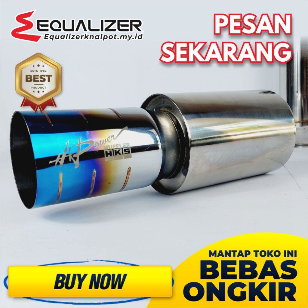 Knalpot Mobil Racing HKS Blue Brio ,  Avanza ,  Sigra ,  Rush ,  Calya ,  Ayla ,  Terios ,  Veloz , 