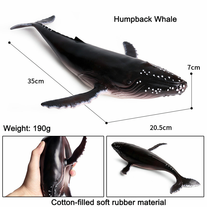 Readymainan hewan laut karet mainan hewan hewan laut mainan ikan laut mainan hiu lumba-lumba segel