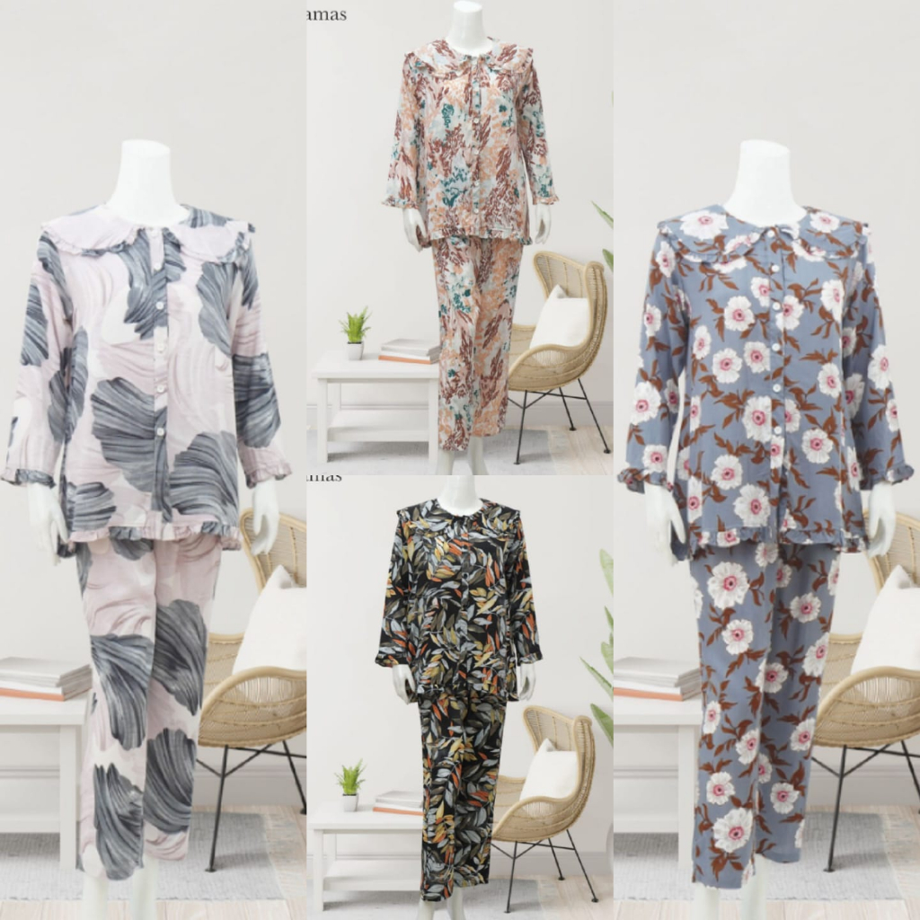 Lunaci Zoya series Piyama/Baju Tidur/baju menyusui