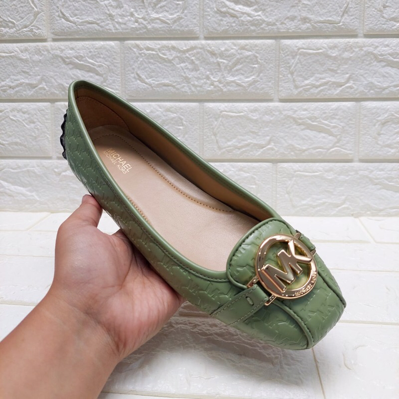 MK fulton moc shoes light sage