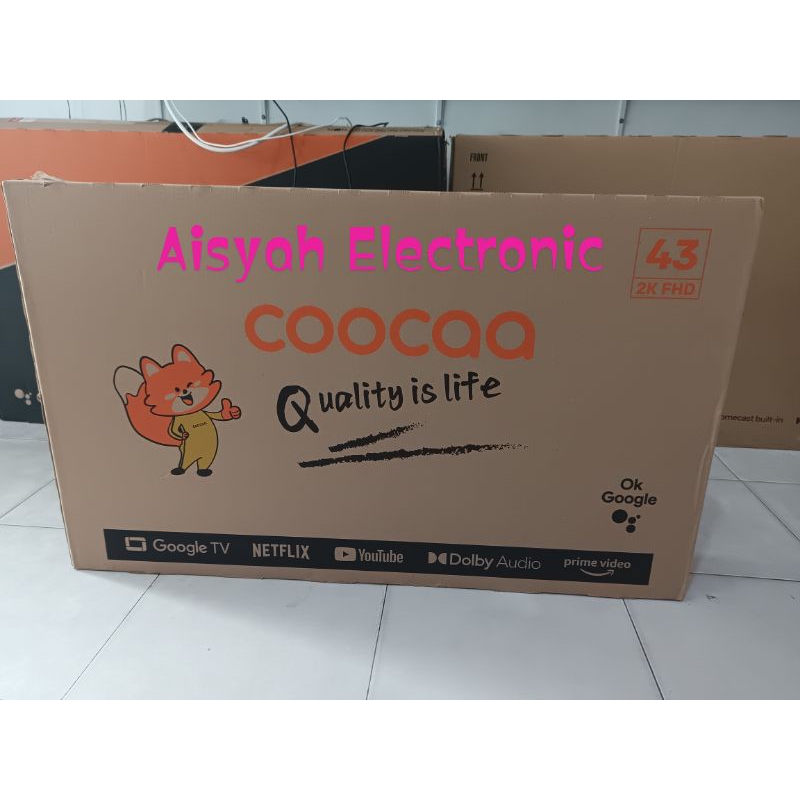 GOOGLE TV COOCAA 43Z72 43 INCI DIGITAL TV FHD