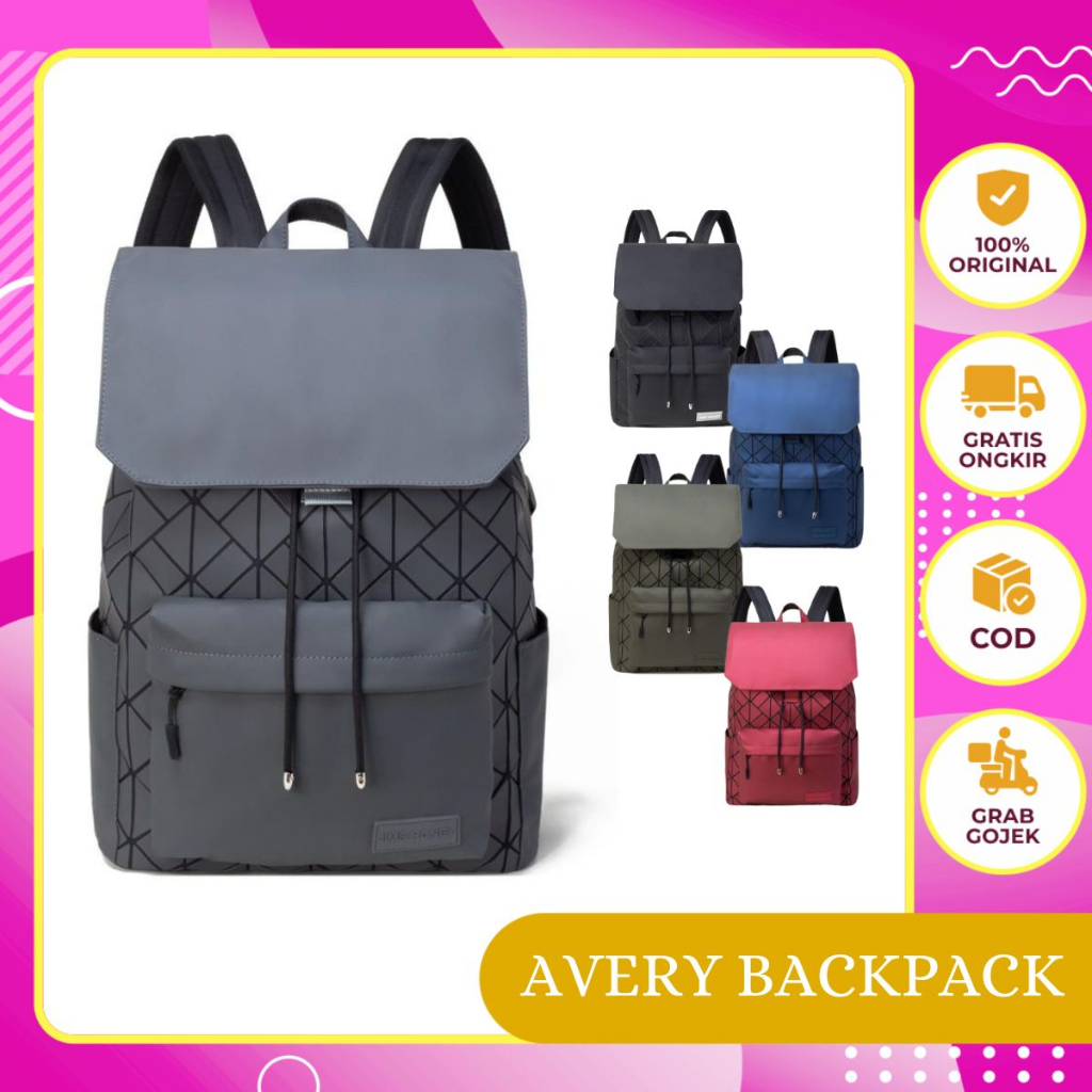 Jims Honey Avery Backpack Tas Punggung Pria Wanita Unisex Terbaru 2023
