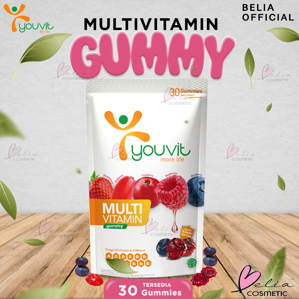 ❤ BELIA ❤ YOUVIT More Life Gummy 30 Gummies Series | Multivitamin Gummy | Beauti+ Gummy | Acno Gummy | Multivitamin Dewasa | Jaga Imunitas