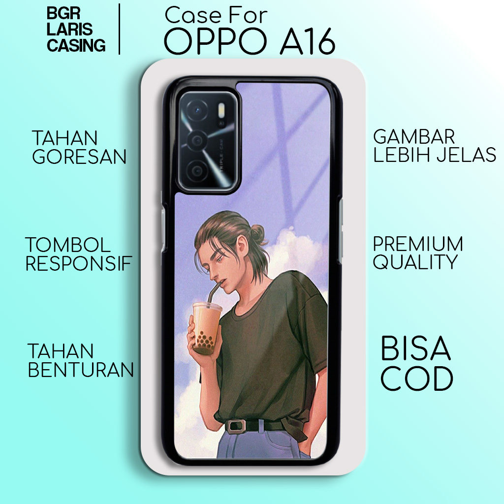 Case Oppo A16 [ EREN JAEGER 02 ] Hardcase Softcase Premium Glossy Casing Hp Oppo A16