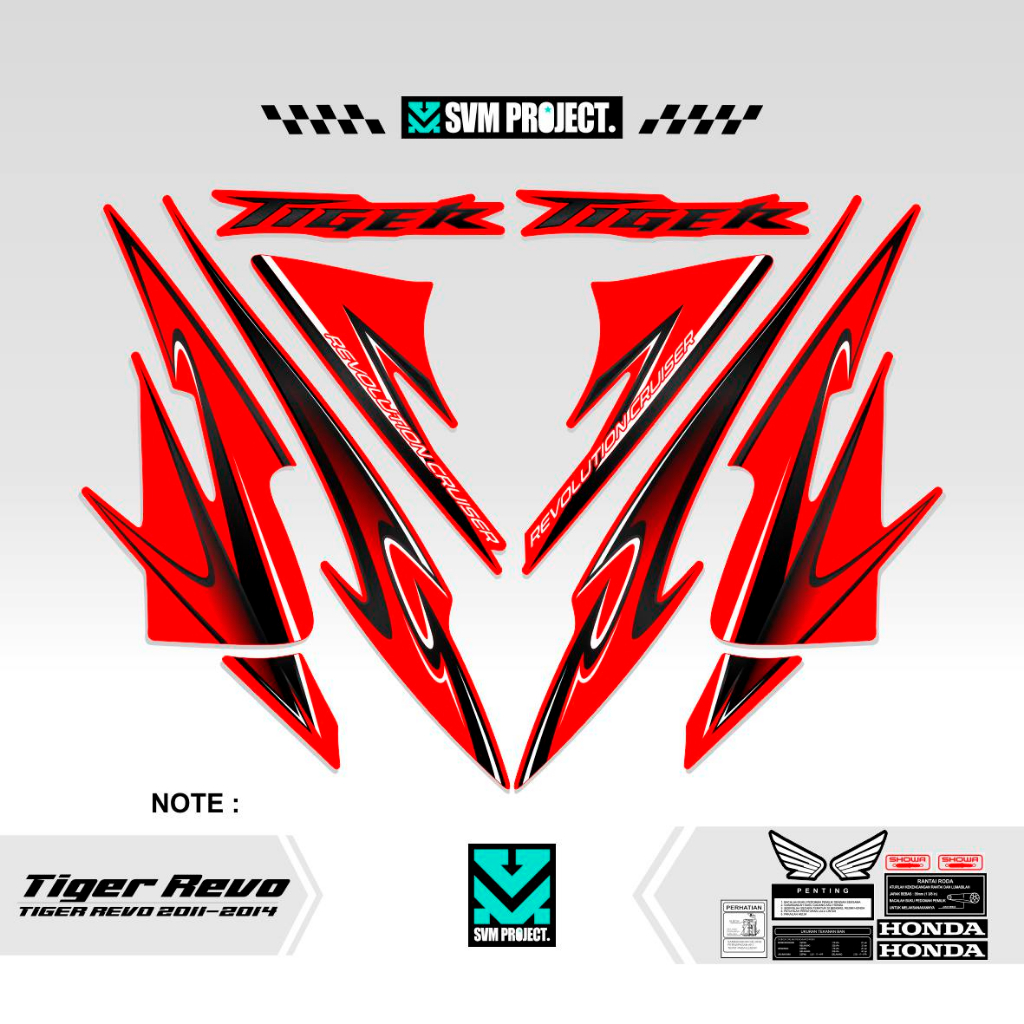 STRIPPING TIGER 2000 REVO / STIKER TIGER REVO / STIKER TIGER REVO DESAIN KEKINIAN / TIGER 2000 / TIG