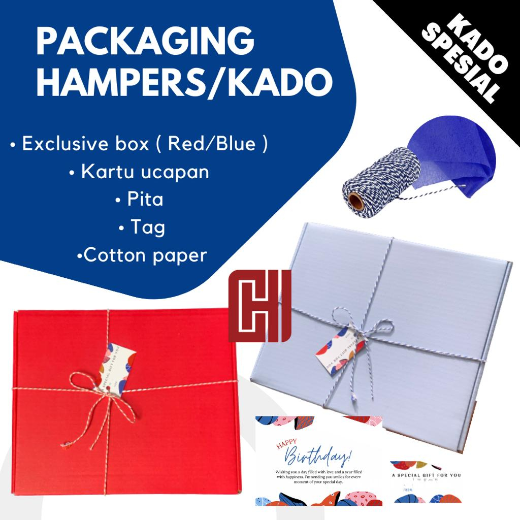 

Exclusive packaging hampers gift present - packing box kado hadiah hampers