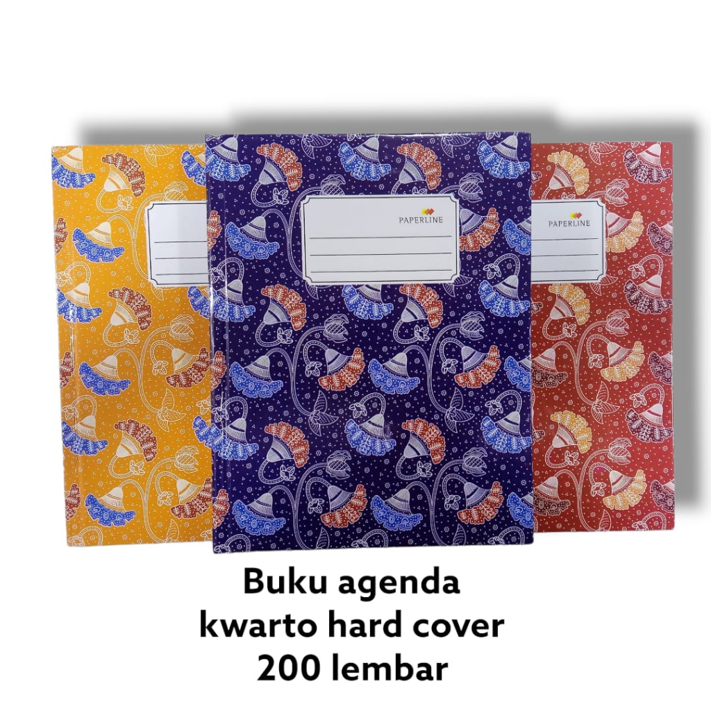 Buku Agenda Kwarto Hard Cover  100 Lembar 200 Lembar / Buku Agenda Paperline Folio Kecil