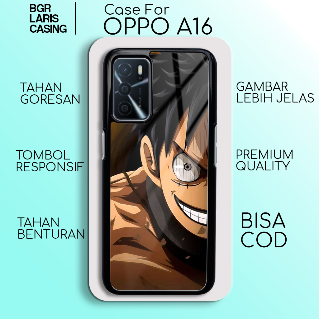 Case Oppo A16 [ ANIME LUFFY 06 ] Hardcase Softcase Premium Glossy Casing Hp Oppo A16