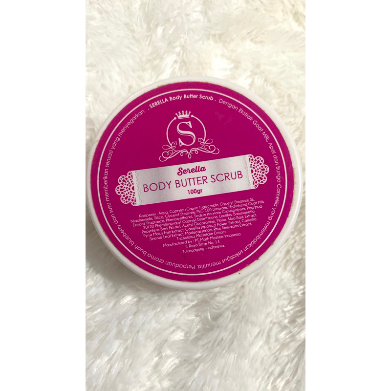 preloved body butter scrub serella