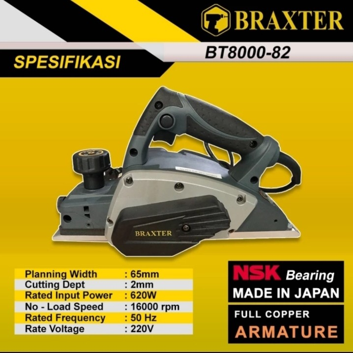 MESIN SERUT KAYU / PLENER BRAXTER BT8000-82 MESIN PASAH KAYU