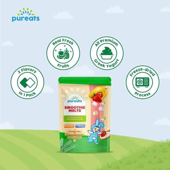 Pureats Smoothie Melts 18gr - Snack Anak Bayi