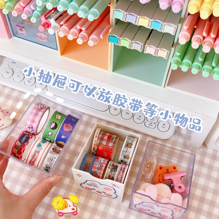 

Tempat pensil tabung pensil rak alat tulis gratis sticker TP17