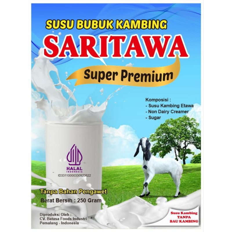 

SARITAWA Susu Bubuk Kambing Etawa Premium