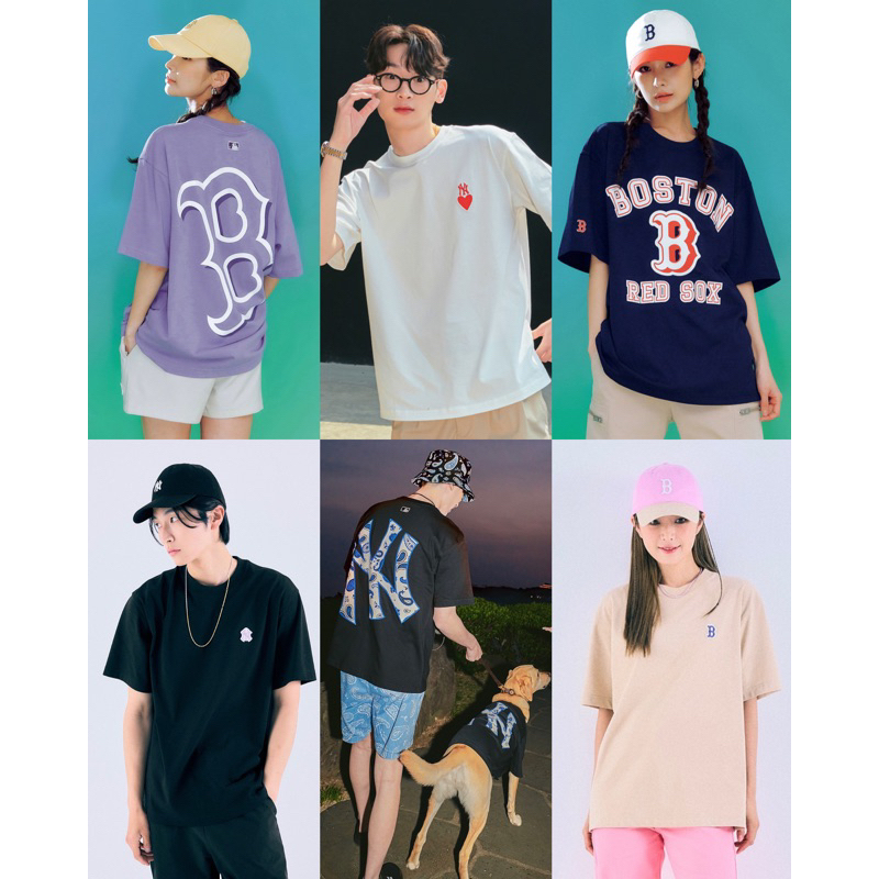 MLB NY New York Oversize Short Sleeve Korea Tshirt - ORI