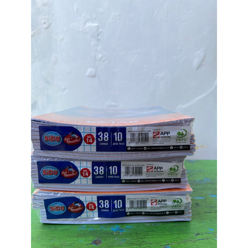 

Buku KOTAK BESAR SIDU ukuran 14mm (1 pack isi 10 buku)