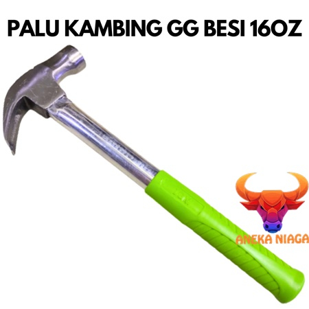 aneka- PALU KAMBING GAGANG BESI MARTIL CUNGKIL PAKU 16 OZ GAGANG lps KARET Kualitas Terbaik