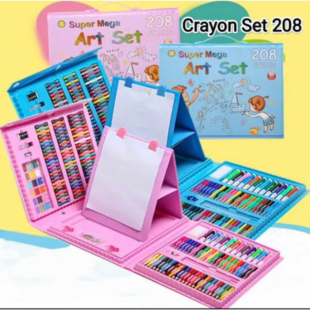 

PENSIL CRAYON 208PCS SET/ ALAT MENGGAMBAR DAN MEWARNAI