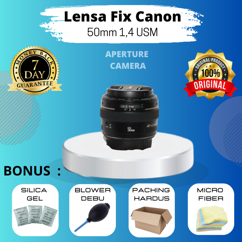 LENSA FIX CANON 50MM 1.4 USM MULUS MURAHH