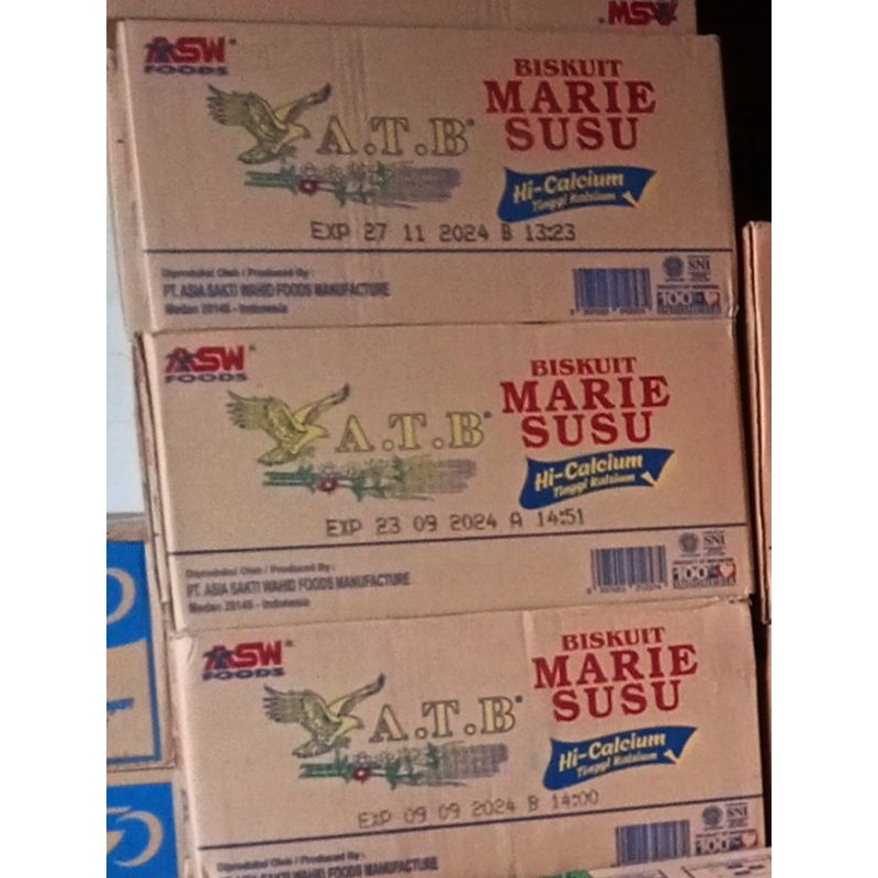 

Biskuit ATB Marie Susu 185 gr|| 1 dus isi 24 pcs
