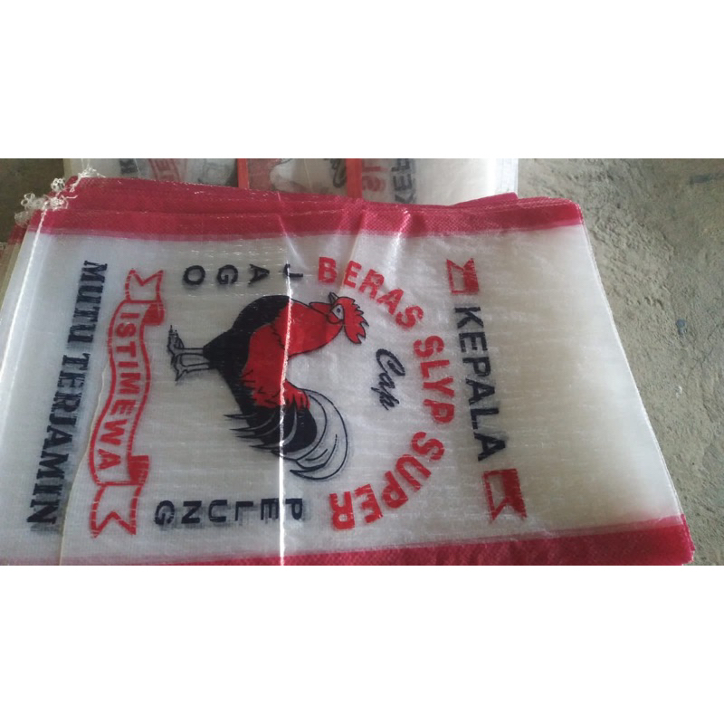 karung beras 15kg cap ayam jago