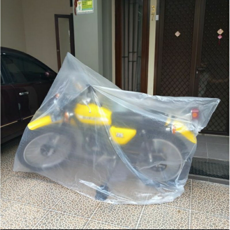 Cover Motor Trail 150cc 250cc Transparan - Size XXL