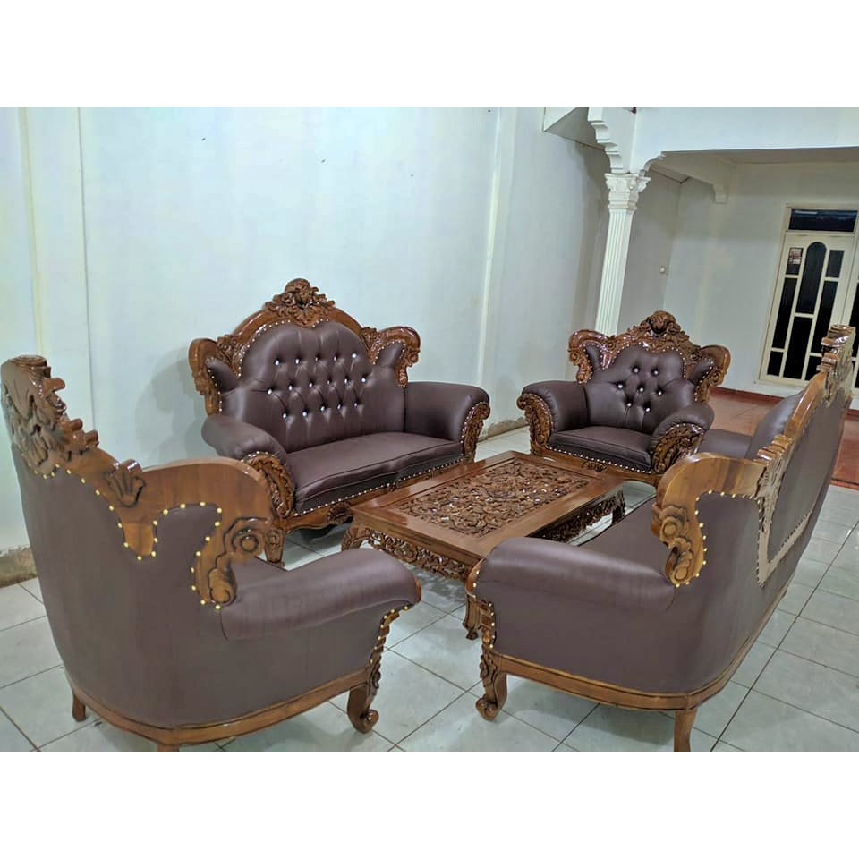 Kursi Ruang Tamu Sofa Ukir Jepara Mewah