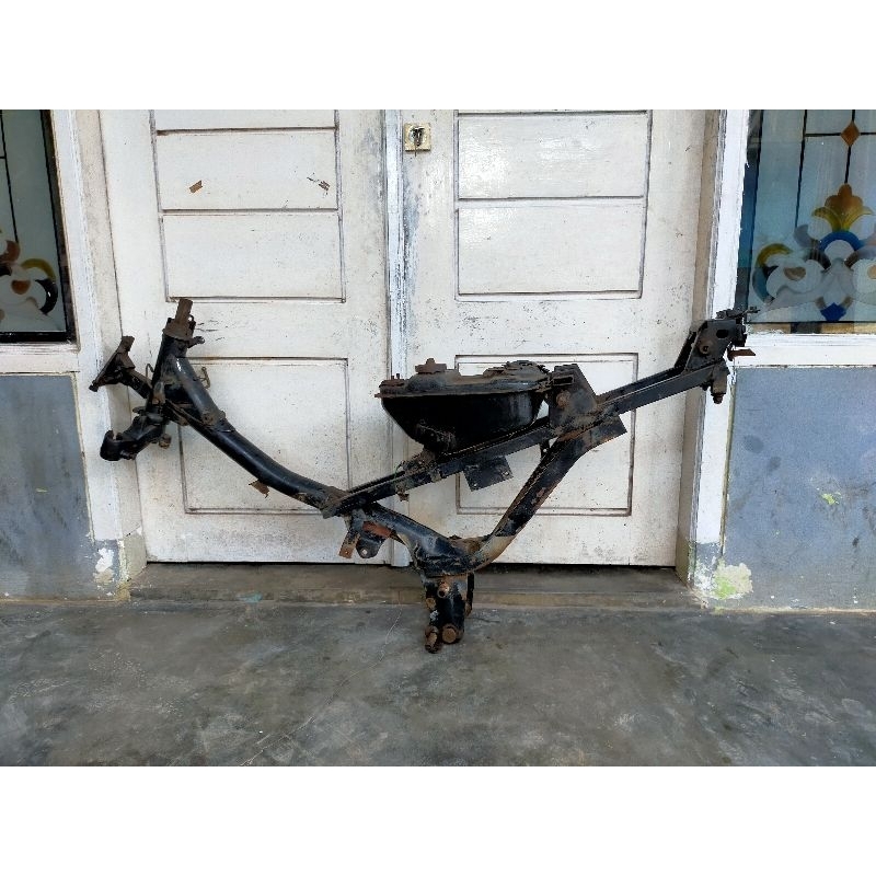 Rangka Rolling Sasis Frame Frem Bayangan Honda Supra X Lama Original Bekas Copotan Motor Second 2nd