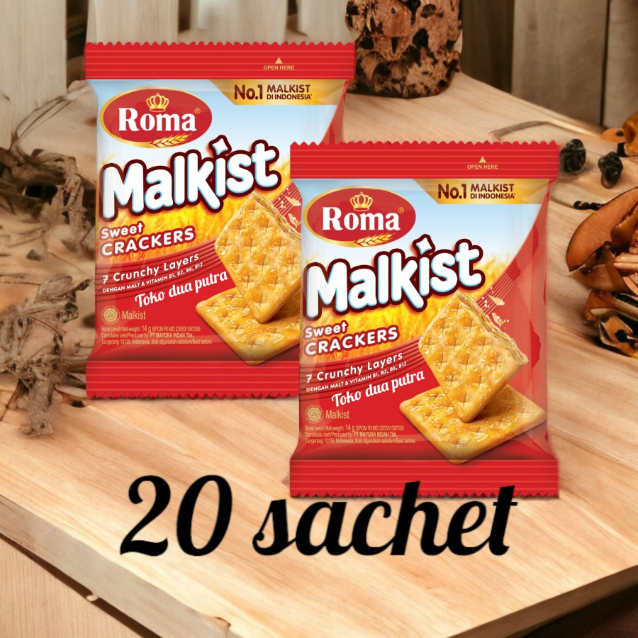 

Roma malkist Sweet 2 Renceng ( 20 sachet ) Twin pack