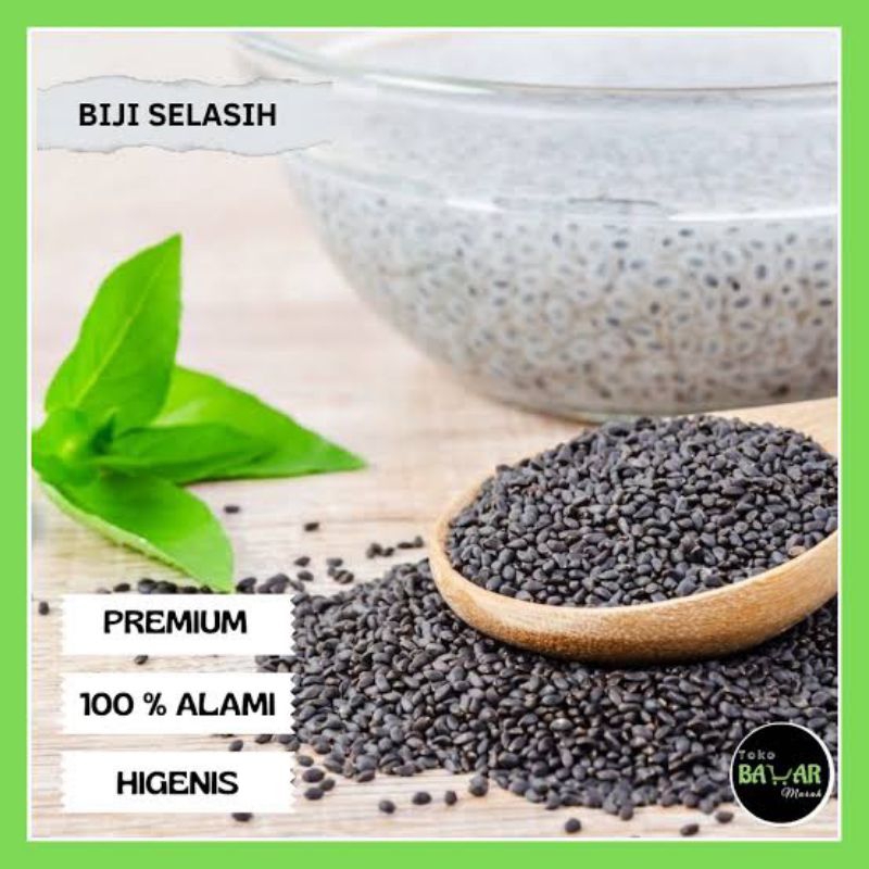 

biji selasih / basil seed import premium quality 500 gr