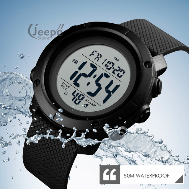 Jam Tangan SKMEI Pria DG 1426 ABS Hitam | Jam Tangan Digital Pria LED Blacak | Jeepa Aksesoris