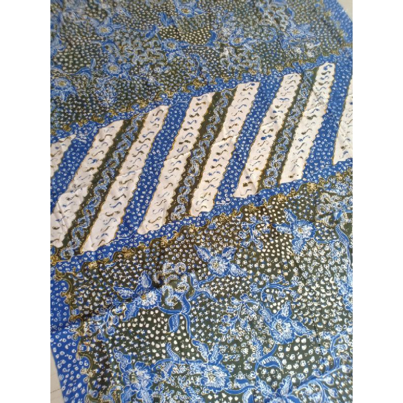 Kain Sarung Batik Tulis Lasem hijau emerald & biru