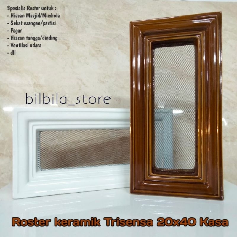 Roster ro-137 / loster keramik trisensa / lubang angin ventilasi ukuran 20x40