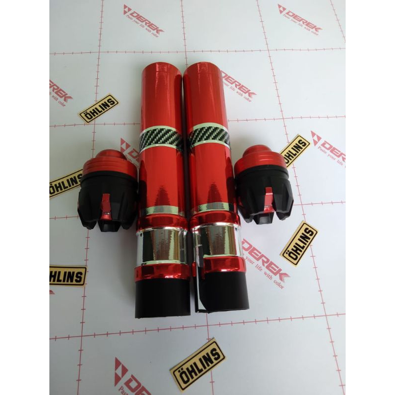 cover shock/variasi shockbreaker depan plus jalu as supra x 125, supra x cakhram, honda revo, kharis