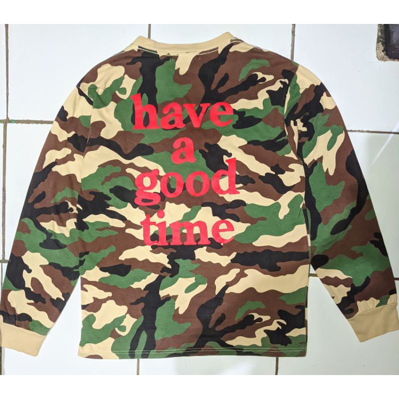 HAVE A GOOD TIME CAMO - LONG SLEEVE (Rare item)