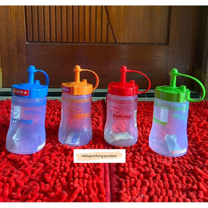 Botol Kecap Saos Lion Star / Botol Kecap Saos 300ml / Botol Kecap Kecil