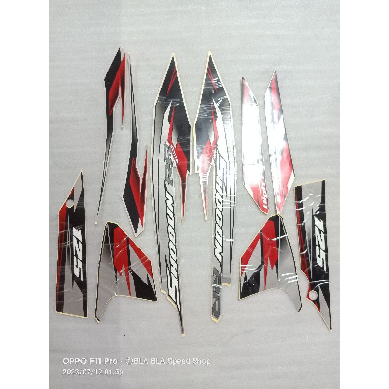 Striping suzuki shogun FL125 RR stiker bodi suzuki shogun FL 125 RR asli ori original SGP..