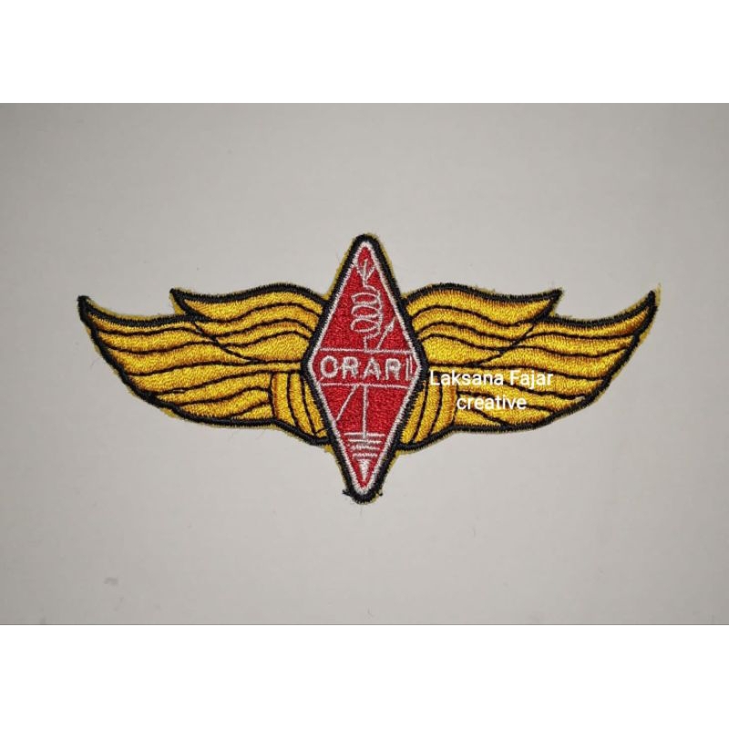 bordir logo wings ORARI minimal pembelian 3.pcs