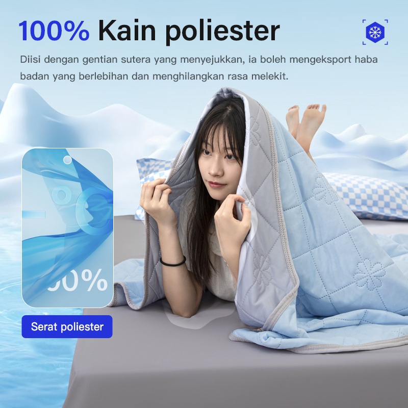 ORANGE SELIMUT DINGIN DAN LICIN BEDCOVER 120X200 160X200 180X200POLOS SELIMUT LEMBUT DEWASA