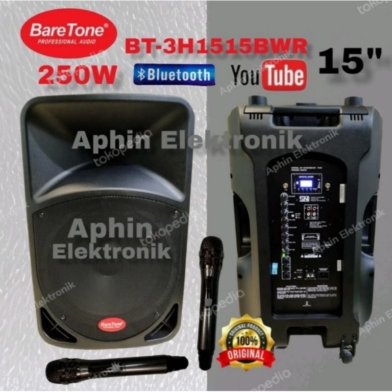 Speaker Portable meeting wireless BARETONE 15 inchBT3H1515BWR
