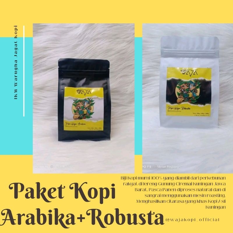 

Paket Kopi Arabika + Kopi Robusta Waja Kopi Kuningan @200gr