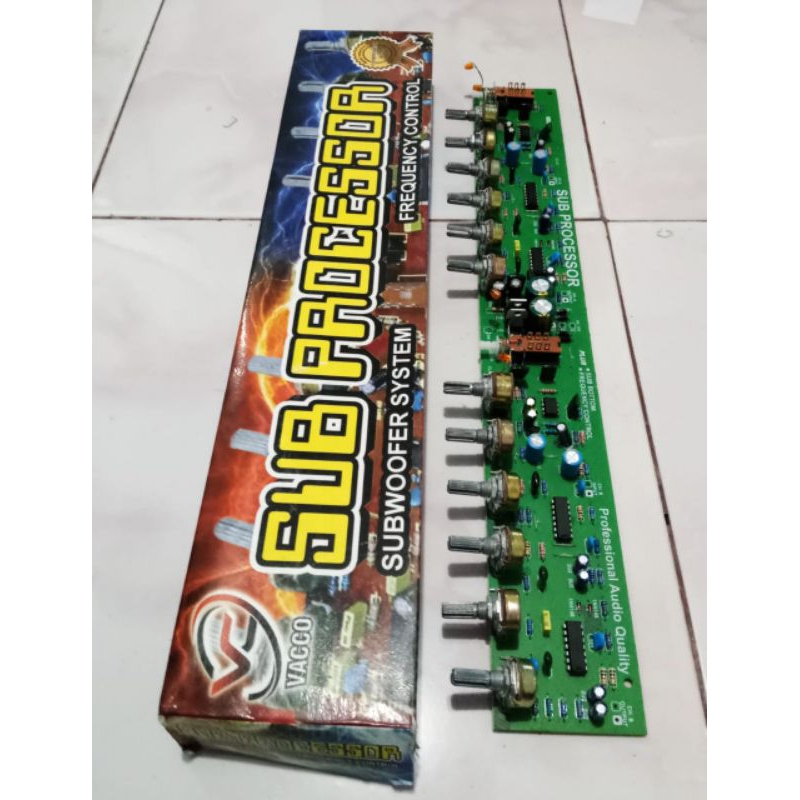 Kit Sub Processor Audio Processor Subwoofer Sistem By VACCO