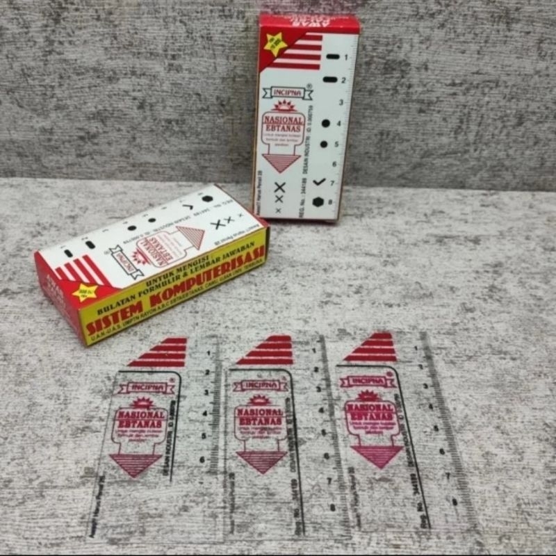 

HJK INCIPNA Penggaris Ujian EBTANAS UAS UAN Pensil 2B Komputer isi 50 pcs