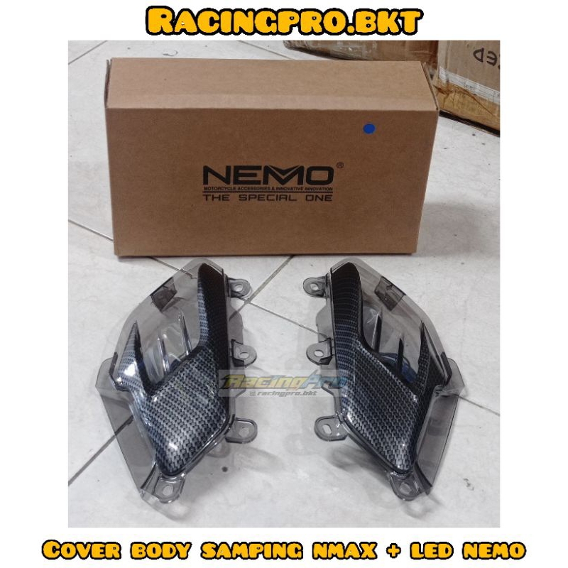 Variasi Yamaha ALL NEW NMAX 2020 Tutup Pijakan Kaki Samping NEMO Nmax Carbon