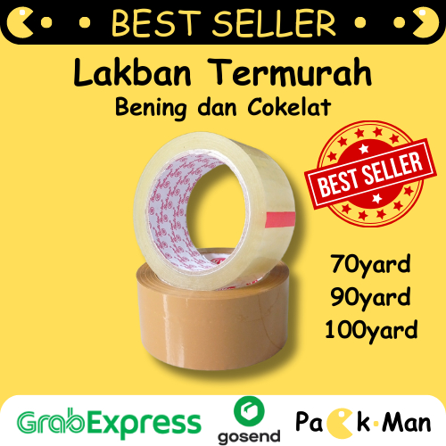 

Lakban Bening Coklat 100 Yard x 2 Inch Bodhi dan KLM Tape | Kualitas Daimaru