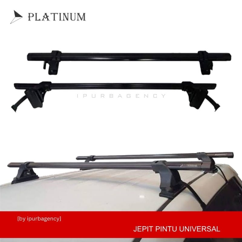 Cross bar Mobil Platinum Jepit Pintu Universal - Black