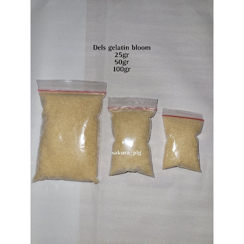 

[READY STOCK] DELS GELATIN BLOOM REPACK 25GR, 50GR DAN 100GR