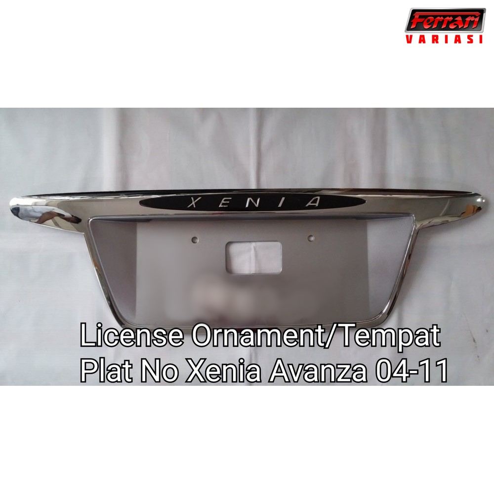 Garnish List Ornament Chrome Pintu Belakang mobil Xenia lama